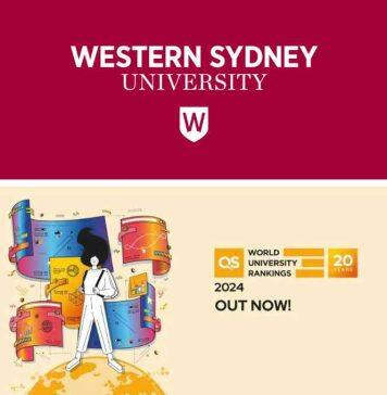 2024QS世界大学排名中澳大利亚西悉尼大学在澳大利亚地区荣获第22位