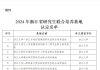 浙大城市学院获批三个2024年浙江省研究生联合培养基地